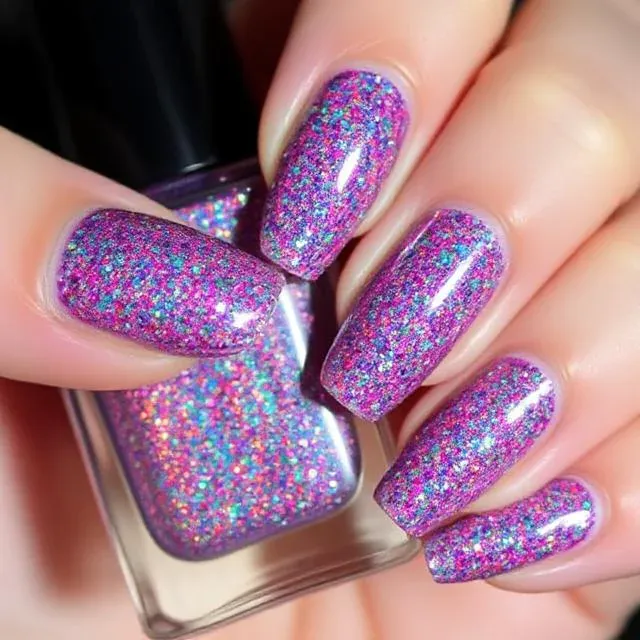 Nail Design Ideas with Glitter