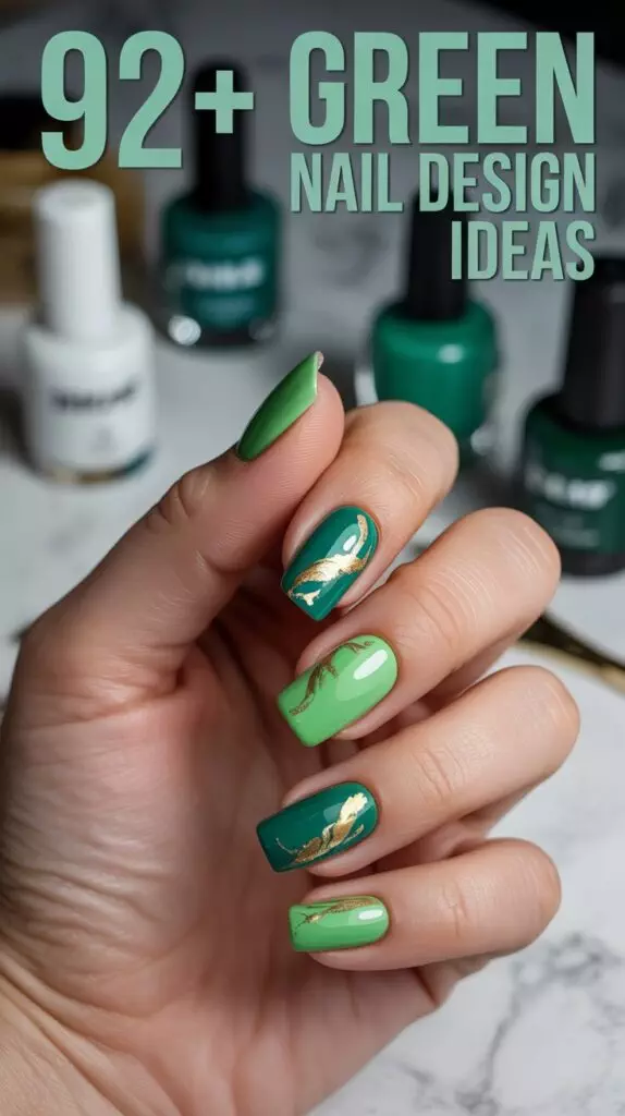 Green Nail Design Ideas 