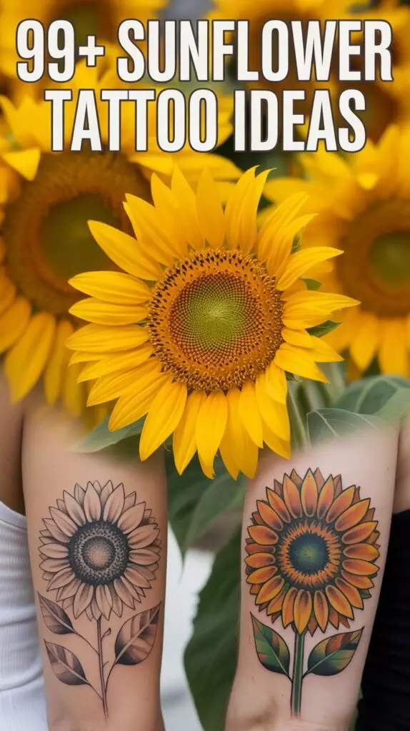 Sunflower Tattoo Ideas